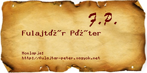 Fulajtár Péter névjegykártya